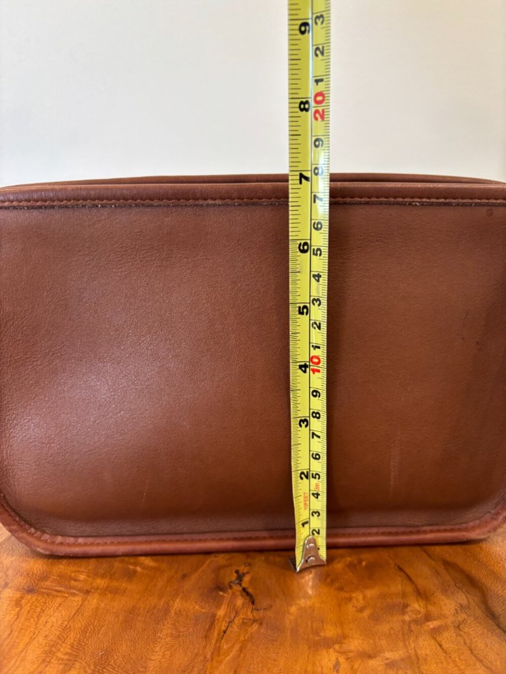 Vintage Coach Bag Purse #9968 Mitchell Leather Zip Top - British Tan - Picture 2 of 15